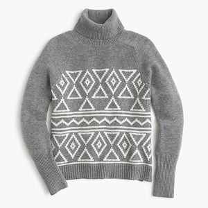 J. Crew Fair Isle Classic Turtleneck Sweater